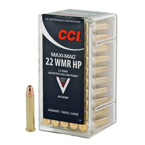 Cci Maxi Mag 22 Winchester Magnum Rimfire 22 Wmr 40gr Jacketed