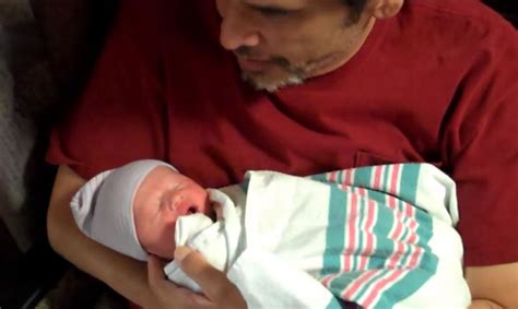 Grandpa Holds His Newborn Grandson For The First Time And Gets A Sweet