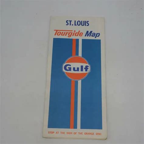 Vintage Gulf Oil St Louis Road Map 1971 1099 Picclick