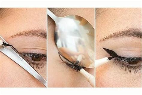 It is the most common type of eyeliner but the most difficult to use. Easy winged eyeliner tip | Eye liner tricks, Eye makeup, Makeup tips