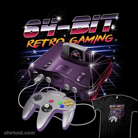64 Bit Retro Gaming Shirtoid