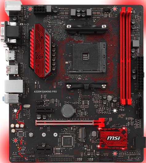 Msi A320m Gaming Pro Motherboard Specifications On Motherboarddb