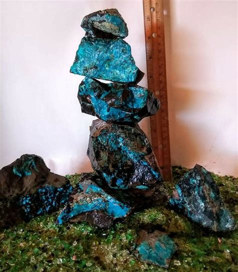 Blue Aquarium Rock Natural Stacking Chrysocolla Stone Of Communication