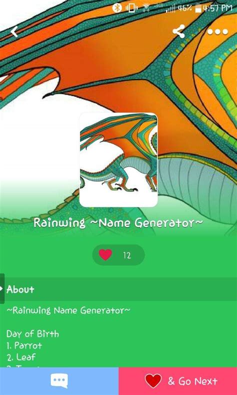 Hey Guys I Made A Dragon Name Generator Wings Of Fire