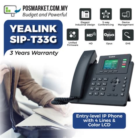 Yealink Sip T33g Ip Phone