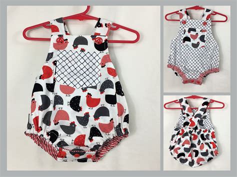 Baby Romper Pdf Sewing Pattern Dimples Baby Boy And Girl Sunsuitromper