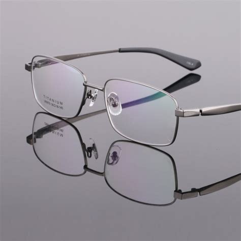 buy width 145 pure titanium eyeglasses frames business men myopia full rim