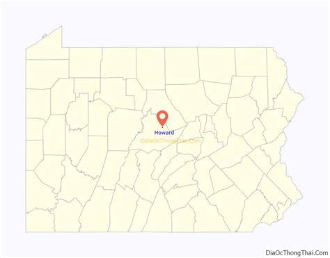 Map Of Howard Borough Pennsylvania