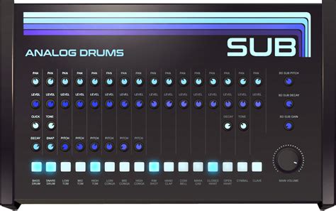 SUB Analog Drums free virtual instrument recreates sound of vintage drums