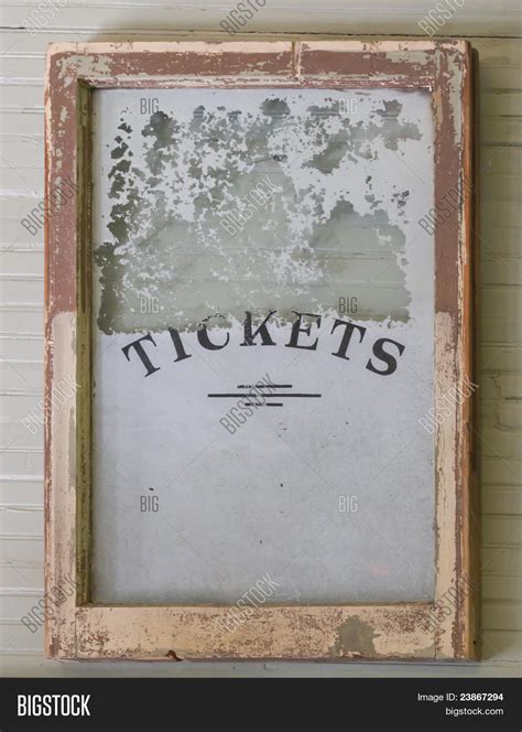 Antique Ticket Window Image And Photo Free Trial Bigstock