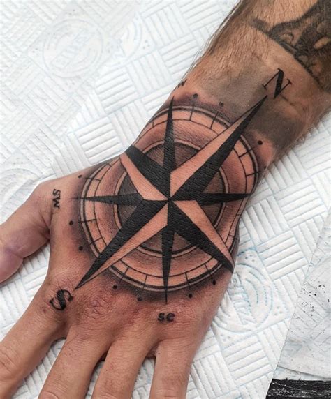 Traditional Compass Rose Tattoo