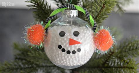 Diy Simple Snowman Christmas Ornament • Hip2save
