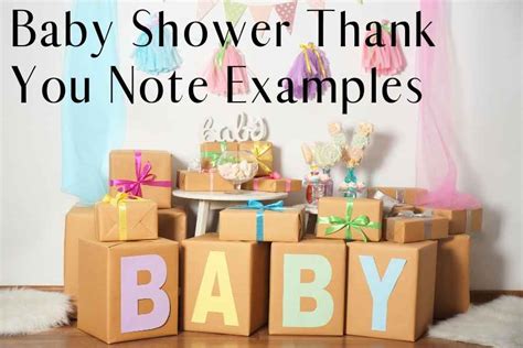 Baby Shower Thank You Wording Examples For Ts And The Host