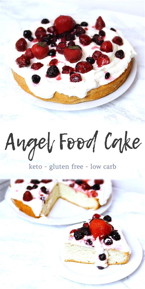 Light and fluffy, this keto angel food cake recipe is great on its own or with whipped cream and berries! Angel Food Cake (Keto - Low Carb - Gluten Free) | Recipe ...