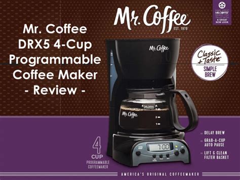 Mr Coffee Drx5 4 Cup Programmable Coffee Maker Review