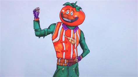 Drawing Tomato Head From Fortnite Pekart Youtube