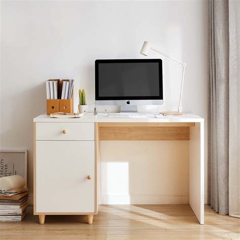 Abdiel 12m Study Desk Naturalwhite Furniture And Home Décor Fortytwo