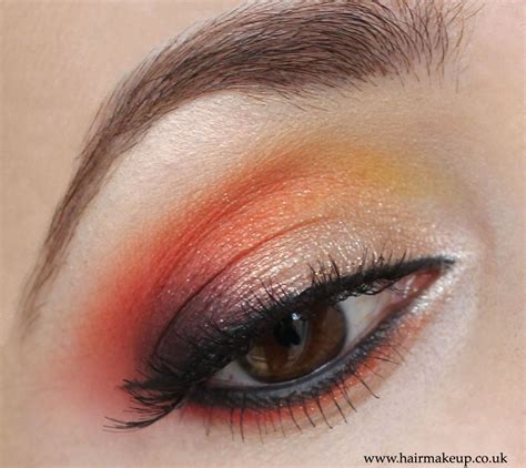 Eye Make Up Look Using Orange And Reds Tina Prajapat