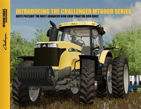Fs22 Challenger Mt600d Series Diniz Farms Farming Simulator Modding