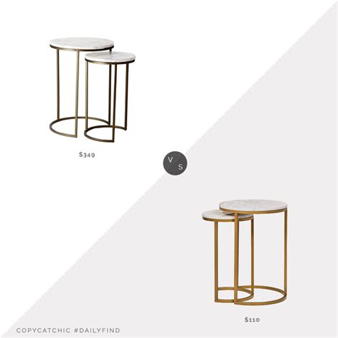 Buy west elm and get the best deals at the lowest prices on ebay! Daily Find | West Elm Marble Round Nesting Side Tables - copycatchic