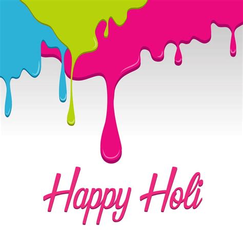 Happy Holi Colorful Splash Watercolor Love Paint Png And Vector With