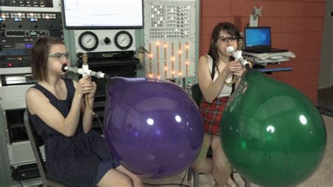 Ziva Helps Mewchii Blow Her First Balloon To Bursting Mp4 1080p The Inflation Laboratory