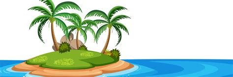 Isolated island on white background 694403 - Download Free Vectors, Clipart Graphics & Vector Art