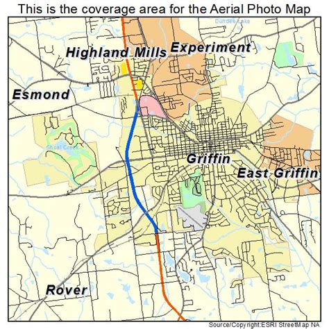 Aerial Photography Map Of Griffin Ga Georgia