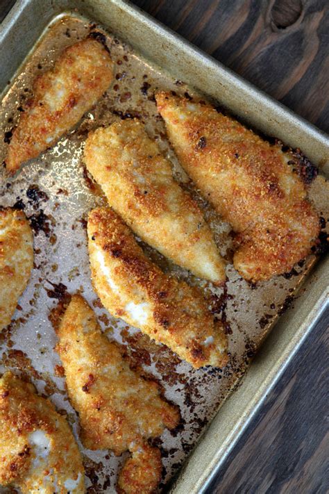 Make this crispy baked parmesan crusted chicken for dinner tonight in about thirty minutes! Baked Parmesan Chicken Tenders - Recipe Boy