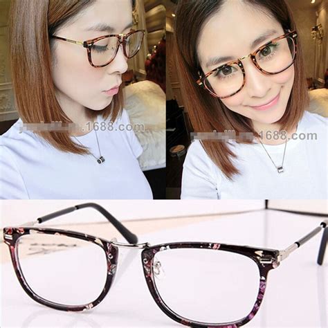 Hipster Classic Unisex Vintage Cute Plain Mirror Big Frame Clear Lens Glasses Spectacles