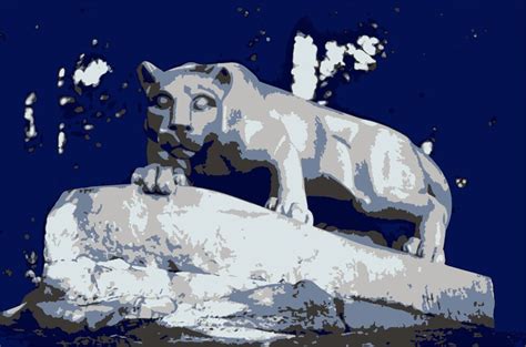 Penn State Art Nittany Lion Shrine Graduation T Print Etsy