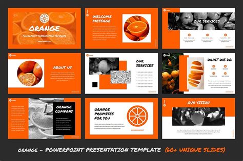 Orange Powerpoint Template Powerpoint Design Templates Powerpoint