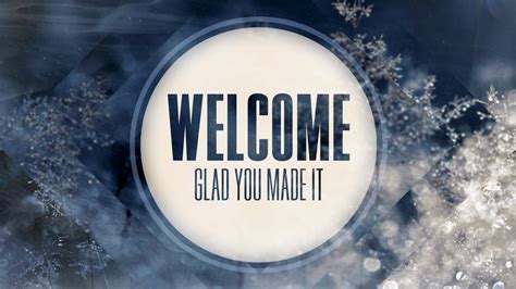 Church Motion Background Winter Welcome