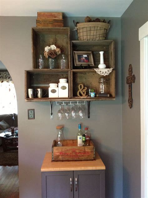 Coffee bar ideas | no need to go to a cafe to get a cup of coffee, if you can have it in your own house, while enjoying a 6. Updated picture of my new wine & coffee bar! Love the way ...
