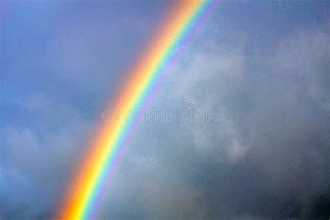 Rainbow In The Rain Stock Photo Image Of Light Landscape 151010142