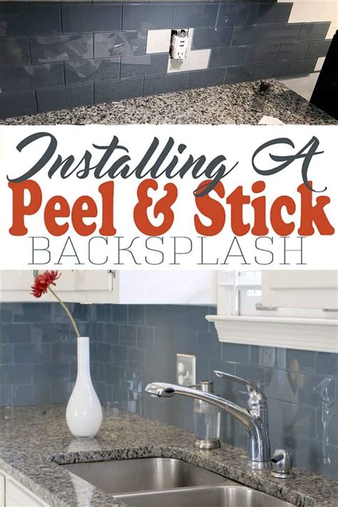 How To Install A Peel And Stick Tile Backsplash Easy Diy