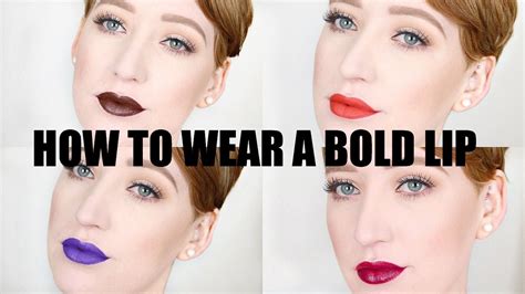How To Wear A Boldbright Lipstick Youtube