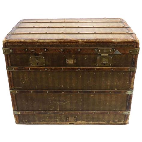 Vintage Louis Vuitton Striped Rayee Trunk For Sale At 1stdibs