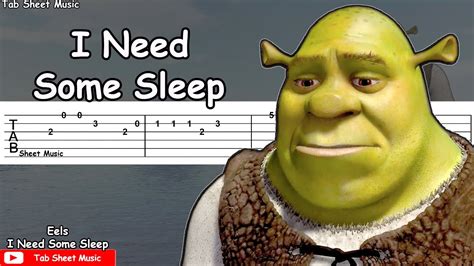 Eels I Need Some Sleep Shrek 2 Guitar Tutorial Youtube