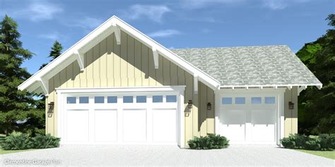Clementine Garage 3 Car Farmhouse Garage By Tyree House Plans