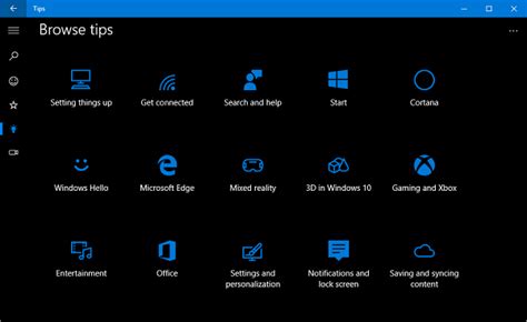 Microsoft Windows 10 Tips App Ajuda Você A Usar O Window 10 Como Um Pro