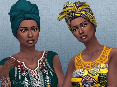 African Headwrap At Sims 4 Diversity Project Sims 4 Updates