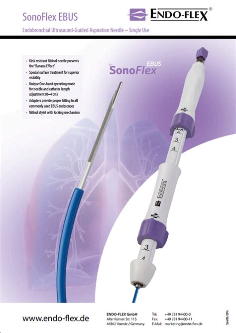 Sonoflex Ebus Endobronchial Ultrasound Guided Aspiration Needle Vivamed