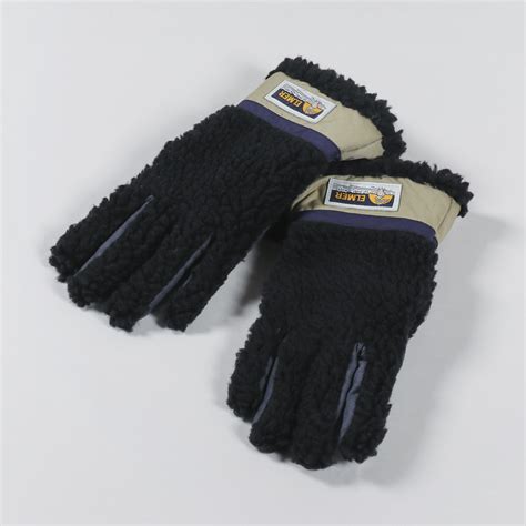 Elmer Wool Pile Fingers Conductive Gloves Black