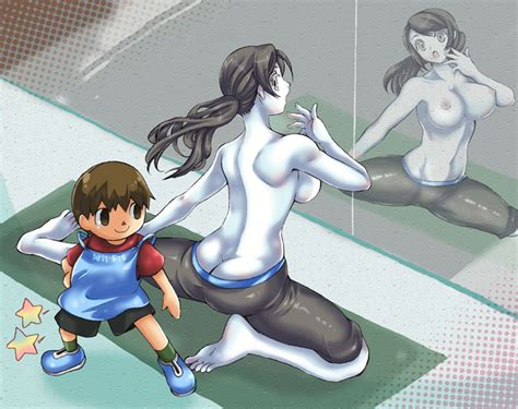 Villager And Wii Fit Trainer Doubutsu No Mori Super