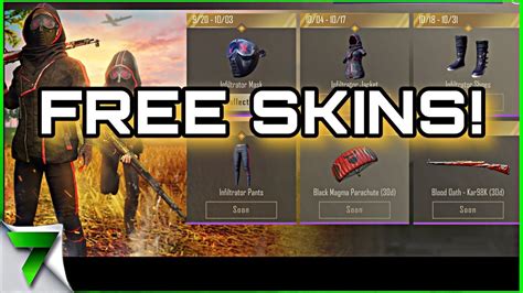 But before you get all pumped up, here are a few things you need to keep in mind. NEW FREE SKINS IN PUBG MOBILE! HOW TO GET FREE SKINS PUBGM ...