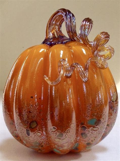Ken And Ingrid Hanson Hanson Ingrid Pumpkin Carving Glass Art