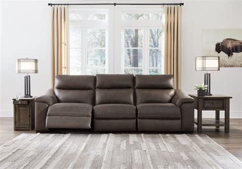 Ashley Furniture - Salvatore - Chocolate - Power Reclining Sofa 3 Pc