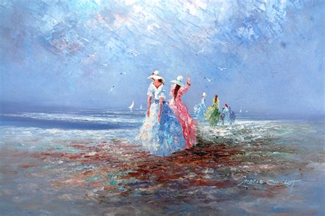 Oil Painting Of Beach Scenes At Paintingvalley Com Explore Collection