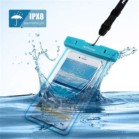 Mpow Ipx8 Universal Waterproof Case Cellphone Dry Bag For Iphone 5 6 7